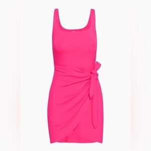 Aritzia Wilfred Saturn Mini Dress Bright Rose Size S